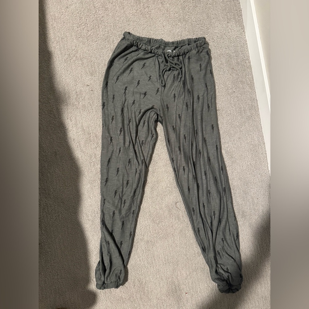 Chaser lightning bolt sweatpants